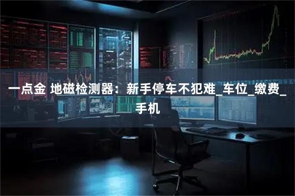 一点金 地磁检测器:新手停车不犯难_车位_缴费_手机